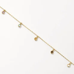 Best Multi Gemstone Droplet Bracelet in 10k Gold Natural Gemstones | Bracelets & Bangles