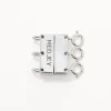 Outlet Multi Layered Necklace Connector in Silver Best Friend Gifts | Under $150