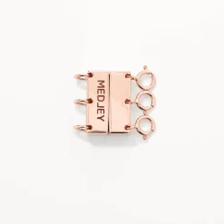 Online Multi Layered Necklace Connector in Rose Gold Under $150 | 18k Fine Rose Gold Plated