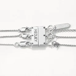Outlet Multi Layered Necklace Connector in Silver Best Friend Gifts | Under $150