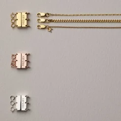 Outlet Multi Layered Necklace Connector in Silver Best Friend Gifts | Under $150