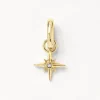Discount North Star Charm Pendant in Gold Symbolic Jewellery | 18k Fine Gold Plated