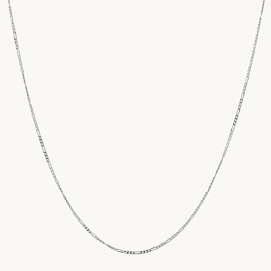 Hot Oh So Fine Figaro Chain Necklace in Silver Gifts For Him | 925 Sterling Silver