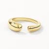 Hot Open Puff Dome Ring in Gold 18k Fine Gold Plated | Rings