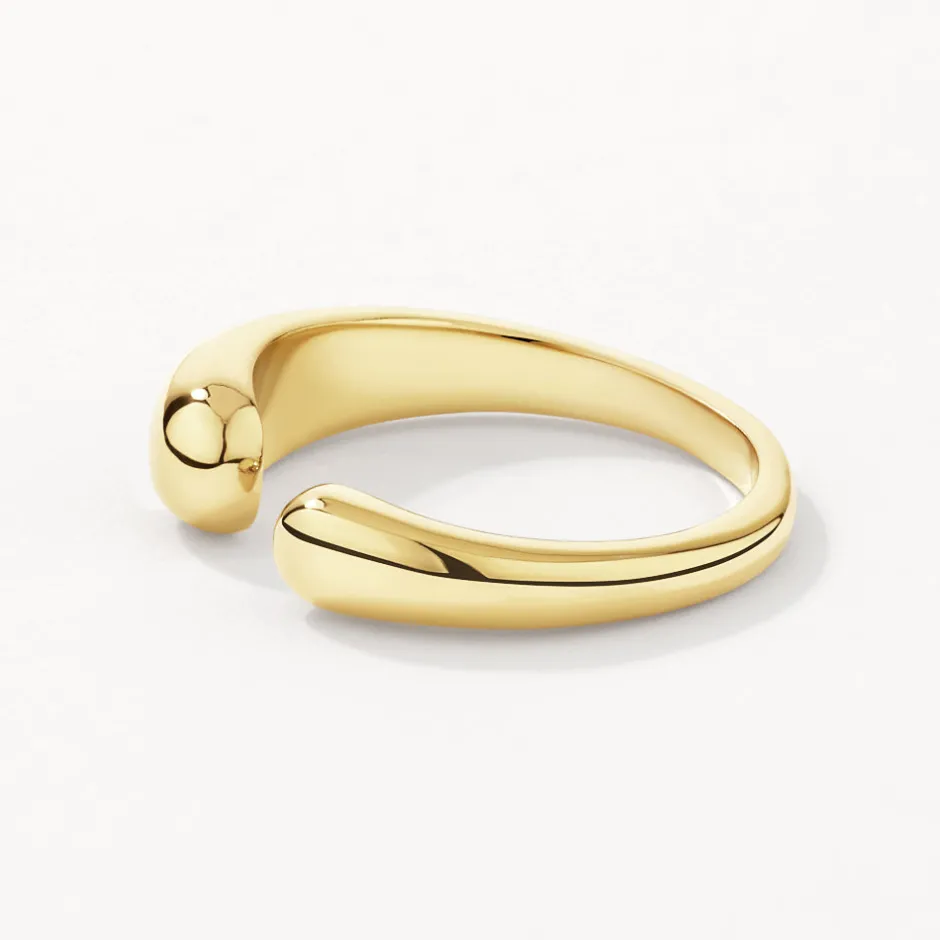 Hot Open Puff Dome Ring in Gold 18k Fine Gold Plated | Rings