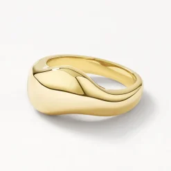 Outlet Organic Dome Ring in Gold 18k Fine Gold Plated | Rings