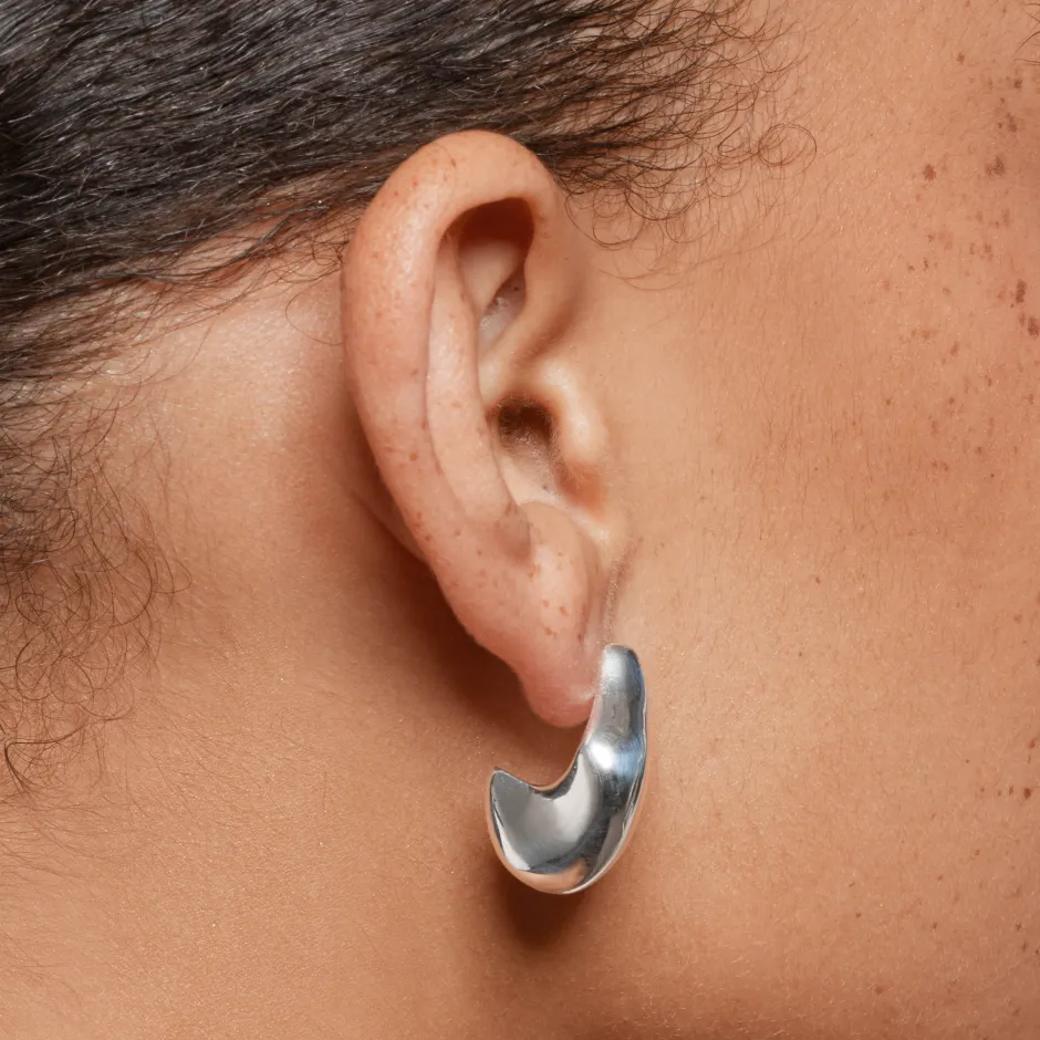 Discount Organic Drop Earrings in Silver 925 Sterling Silver | Earrings