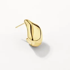 Hot Organic Drop Earrings in Gold 18k Fine Gold Plated | Earrings