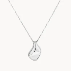 Discount Organic Drop Pendant Necklace in Silver 925 Sterling Silver | Necklaces & Pendants