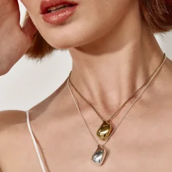 Discount Organic Drop Pendant Necklace in Silver 925 Sterling Silver | Necklaces & Pendants