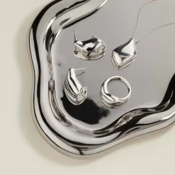 Discount Organic Drop Pendant Necklace in Silver 925 Sterling Silver | Necklaces & Pendants