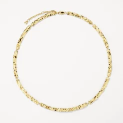 Best Organic Hammered Plate Necklace in Gold 18k Fine Gold Plated | Necklaces & Pendants