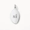 Hot Organic Oblong Pendant in Silver Under $150 | 925 Sterling Silver