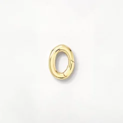 New Oval Pendant Clasp in Gold 18k Fine Gold Plated | Personalisation