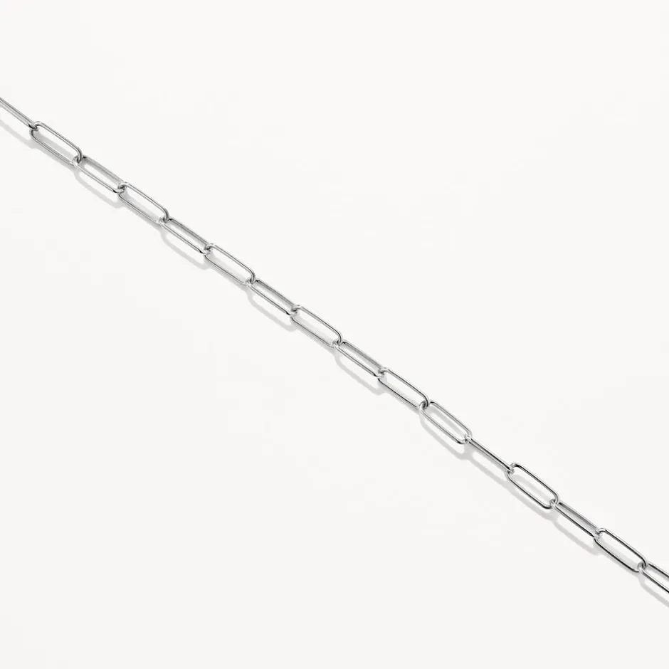 Outlet Paperclip Chain Anklet in Silver Gifts For Him | 925 Sterling Silver