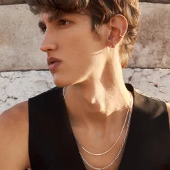 Clearance Paperclip Chain Necklace in Silver Gifts For Him | 925 Sterling Silver