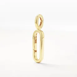 New Paperclip Pendant Charm Connector in Gold 18k Fine Gold Plated | Personalisation