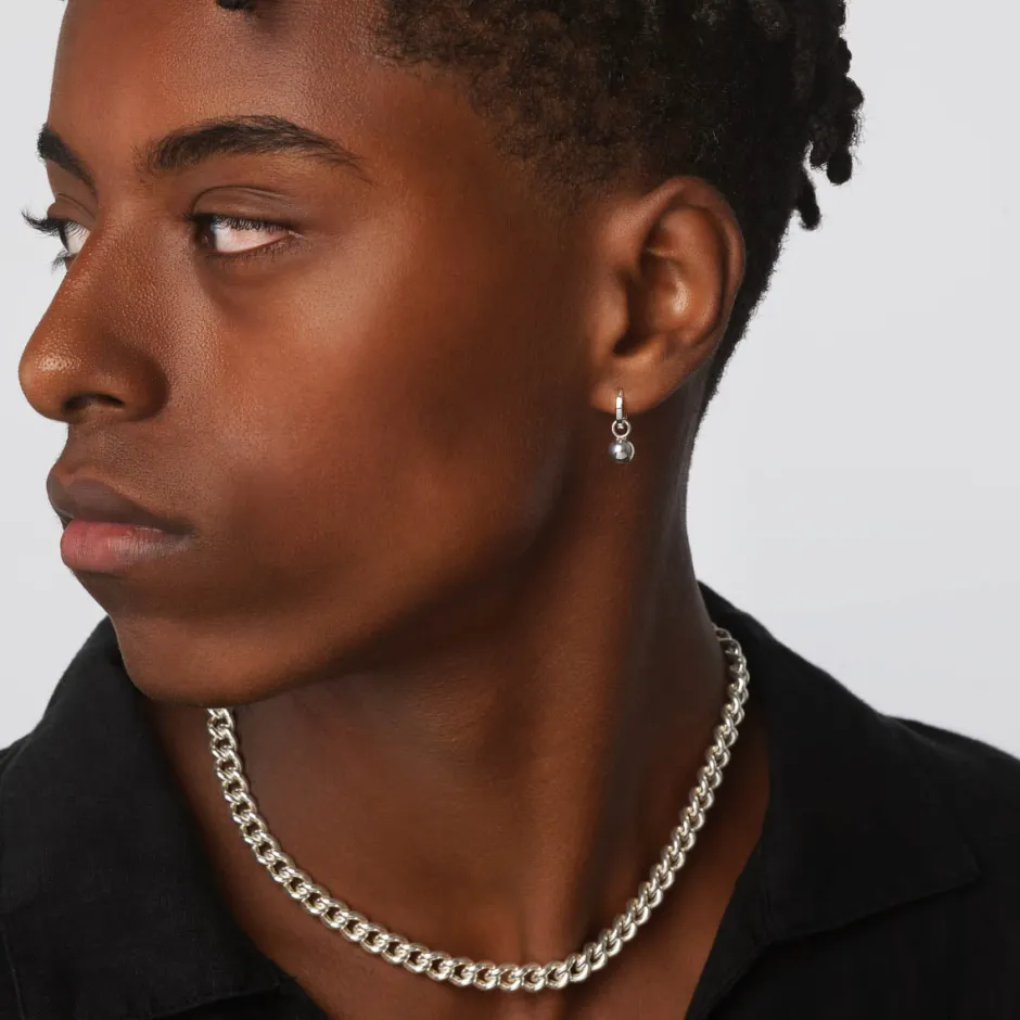 Discount Plain Ball Charm in Silver 925 Sterling Silver | Unisex
