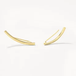 Discount Plain Curve Crawler Earrings in 10k Gold 10k Gold | Earrings