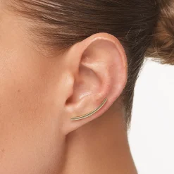 Discount Plain Curve Crawler Earrings in 10k Gold 10k Gold | Earrings