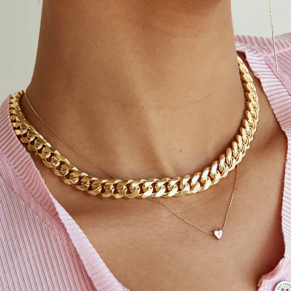 Hot Plain Heart Necklace in 10k Gold Gifts For Her | Symbolic Jewellery