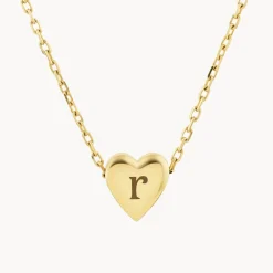 Hot Plain Heart Necklace in 10k Gold Gifts For Her | Symbolic Jewellery