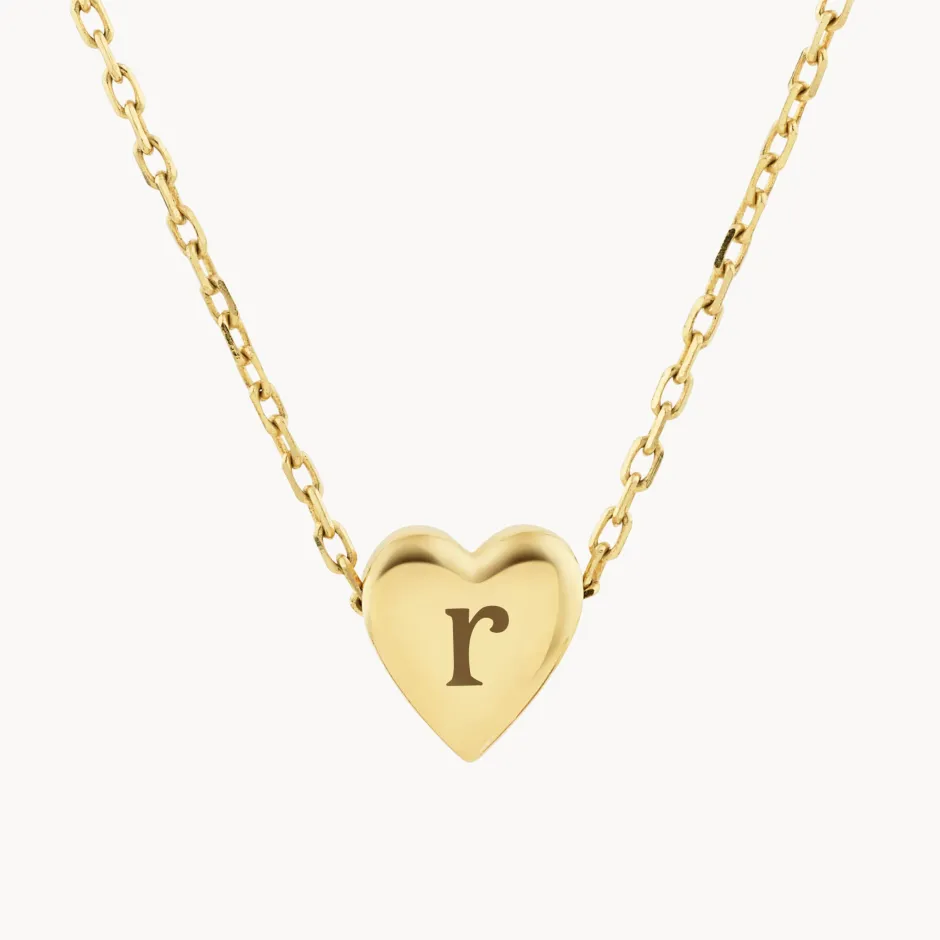 Hot Plain Heart Necklace in 10k Gold Gifts For Her | Symbolic Jewellery