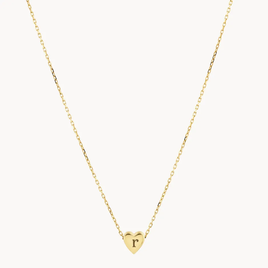 Hot Plain Heart Necklace in 10k Gold Gifts For Her | Symbolic Jewellery