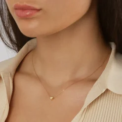 Hot Plain Heart Necklace in 10k Gold Gifts For Her | Symbolic Jewellery