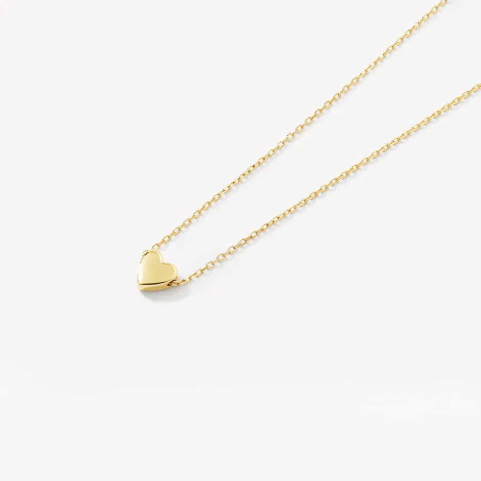 Hot Plain Heart Necklace in 10k Gold Gifts For Her | Symbolic Jewellery