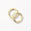 Hot Plain Mini Sleeper Earrings in 10k Gold Earrings | Huggies