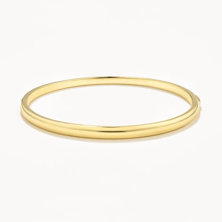 New Polished Plain Bangle in Gold Family Gifts | Best Friend Gifts