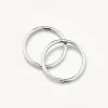 Discount Polished Sleeper Earrings in Silver Gifts For Him | Family Gifts