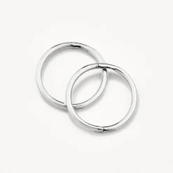 Discount Polished Sleeper Earrings in Silver Gifts For Him | Family Gifts