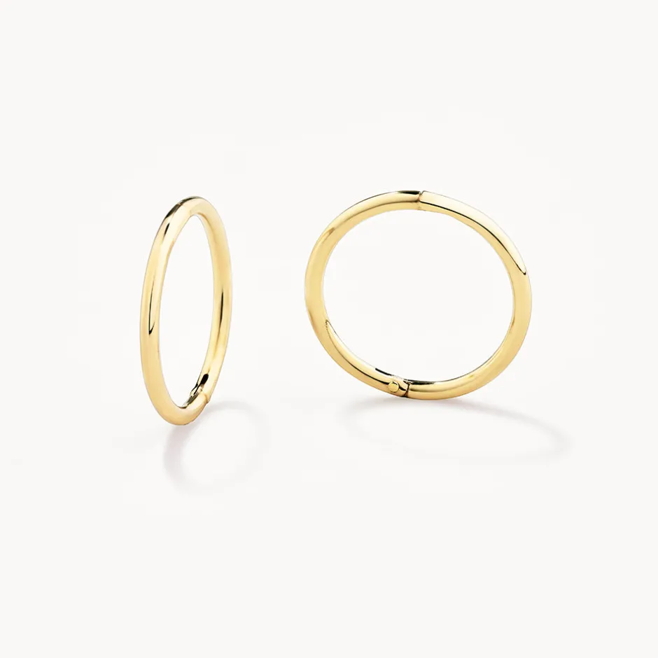 Best Polished Sleeper Earrings in 10k Gold Gifts For Him | Bridal Gifts