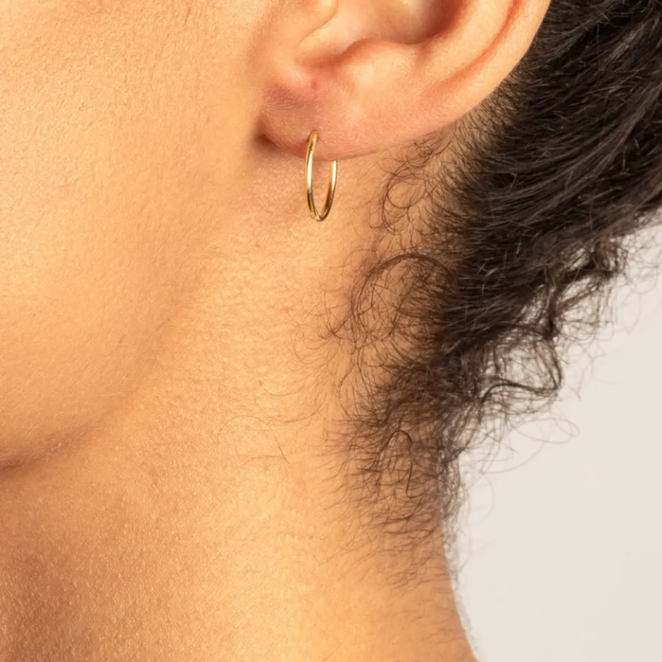 Best Polished Sleeper Earrings in 10k Gold Gifts For Him | Bridal Gifts