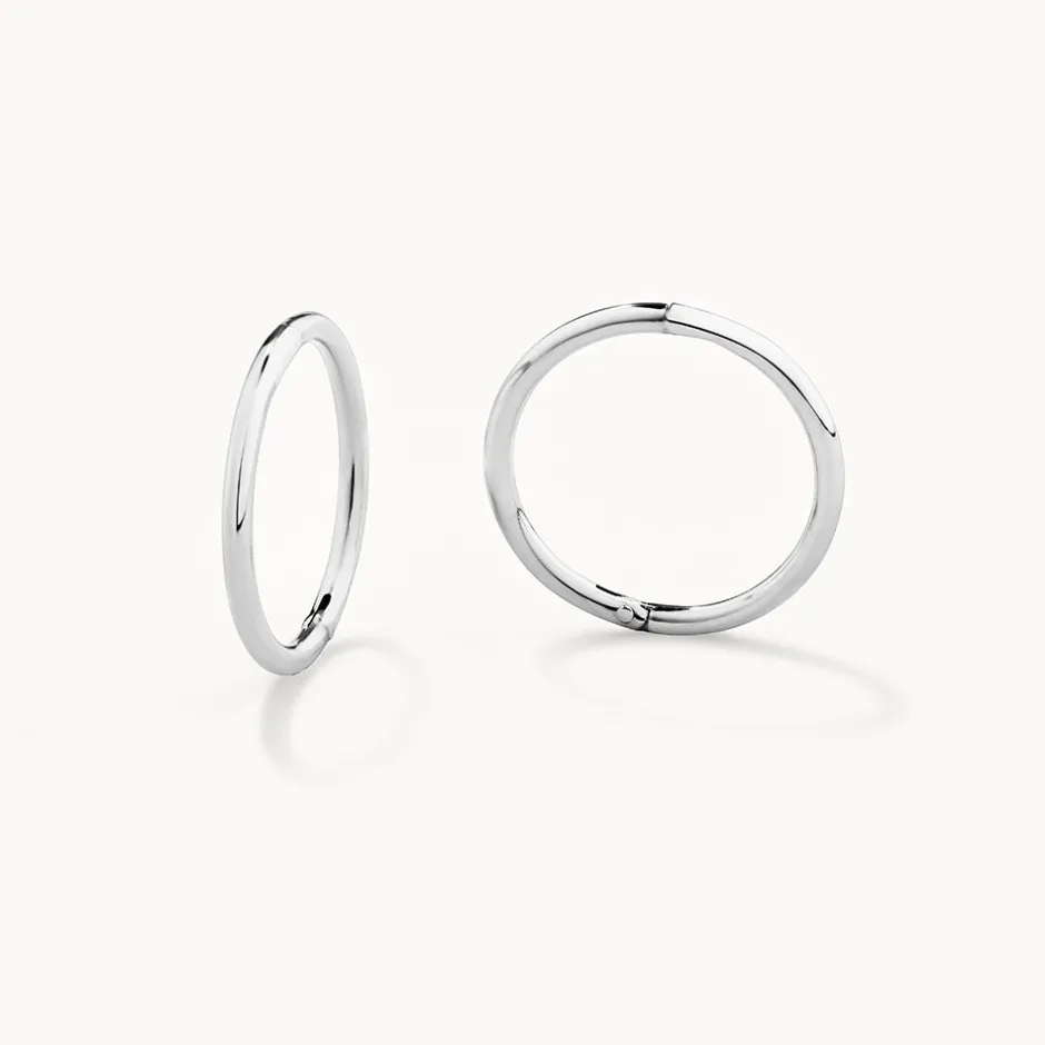 Discount Polished Sleeper Earrings in Silver Gifts For Him | Family Gifts