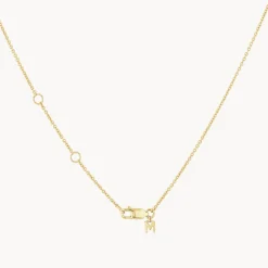 Fashion Puff Heart Necklace in Gold Symbolic Jewellery | 18k Fine Gold Plated