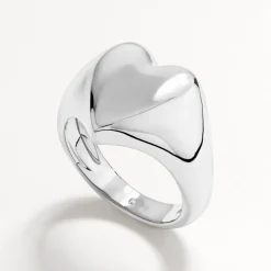 Hot Puff Heart Ring in Silver Symbolic Jewellery | 925 Sterling Silver