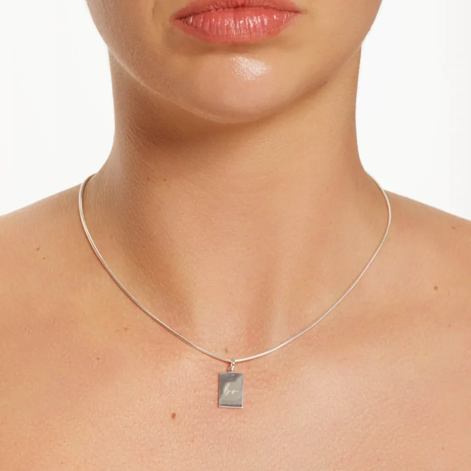 Sale Rectangle Pendant in Silver Best Selling Gifts | Under $150