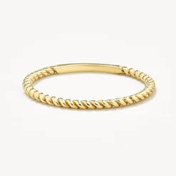 Discount Rope Stacker Ring in 10k Gold Bridal Gifts | Under $150