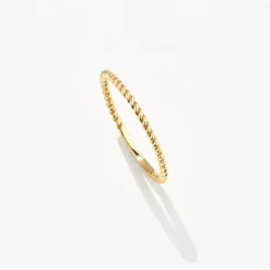 Discount Rope Stacker Ring in 10k Gold Bridal Gifts | Under $150