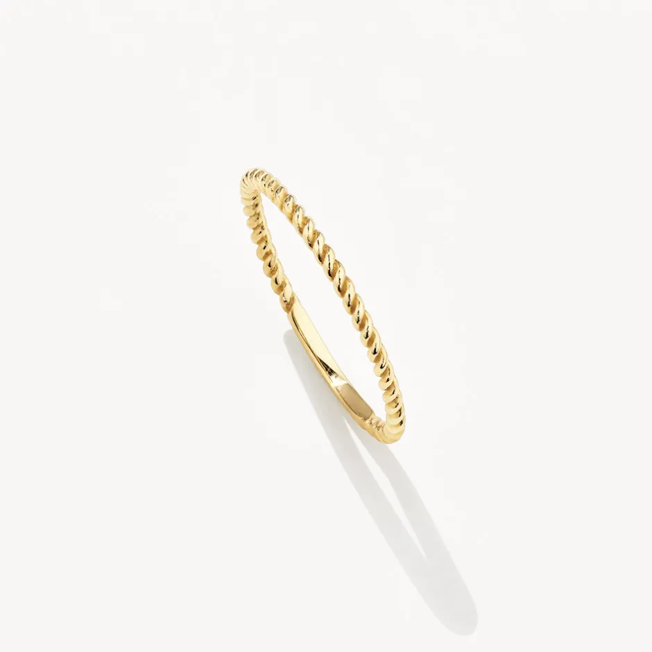 Discount Rope Stacker Ring in 10k Gold Bridal Gifts | Under $150