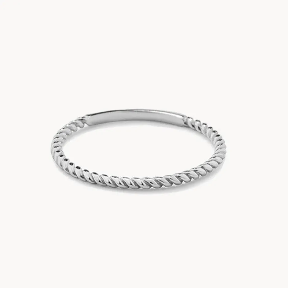 New Rope Stacker Ring in Silver Rings | Stacker Rings