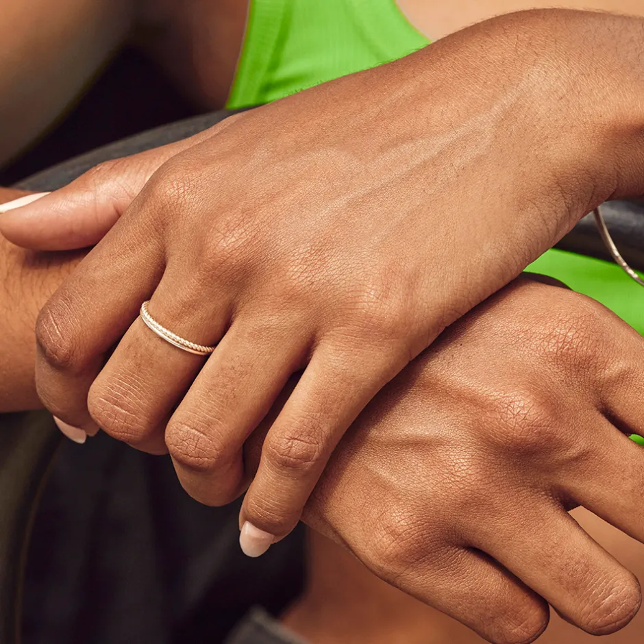 New Rope Stacker Ring in Silver Rings | Stacker Rings