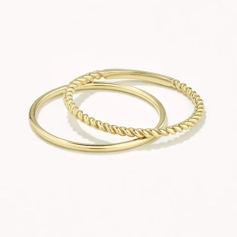 Hot Rope Stacker Ring Set in 10k Gold 10k Gold