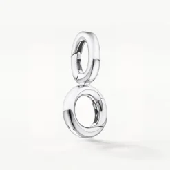 New Round Pendant Charm Connector in Silver 925 Sterling Silver | Personalisation