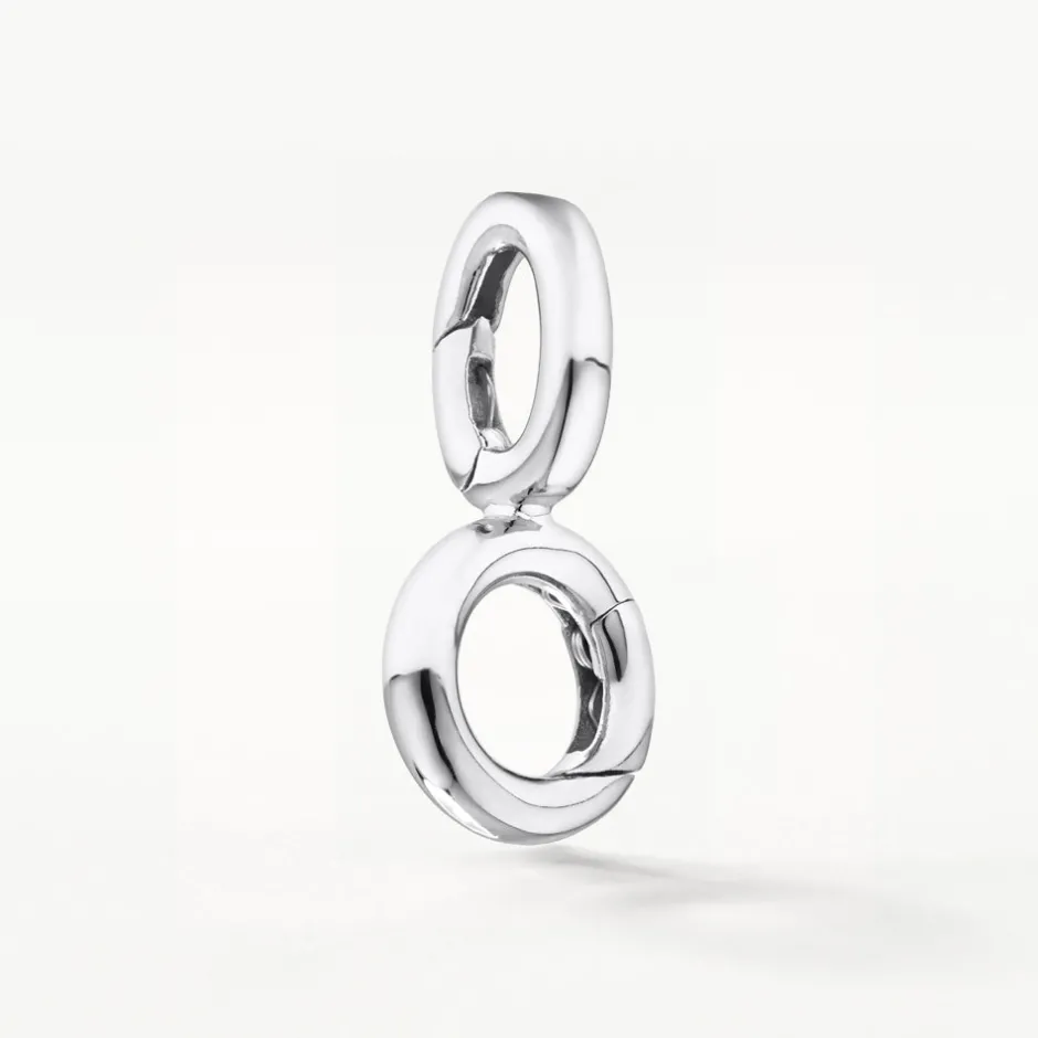 New Round Pendant Charm Connector in Silver 925 Sterling Silver | Personalisation