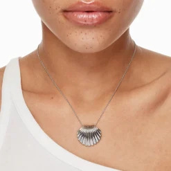 Clearance Shell Pendant Necklace in Silver Under $150 | 925 Sterling Silver