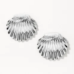 Sale Shell Stud Earrings in Silver 925 Sterling Silver | Earrings